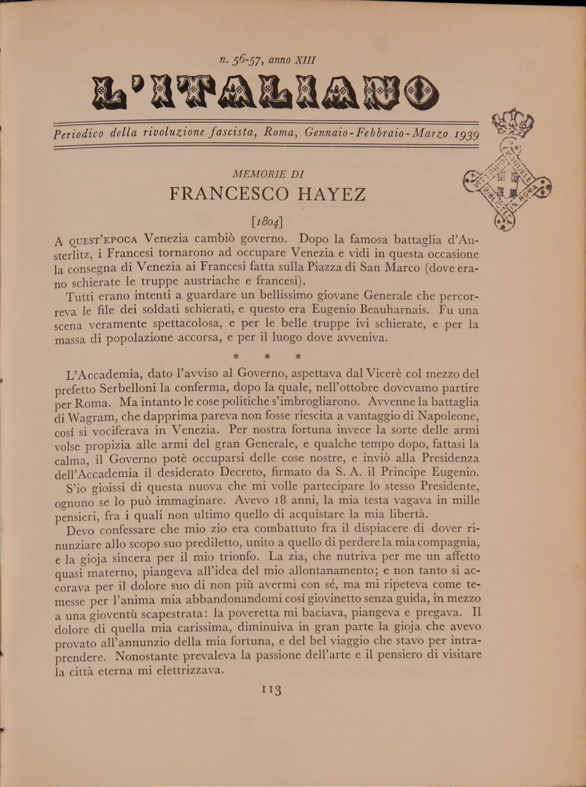 L'Italiano - 13 (1939), n. 56-57, pp. 161-164